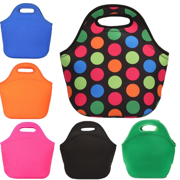 Insulated Lunch Tote Bag With Zipper Closure